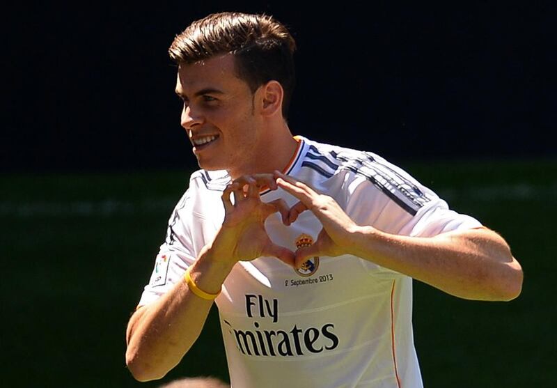Gareth Bale was sold to Real Madrid by Tottenham for 85.3 million pounds (Dh521.7m). Gerard Julien / AFP