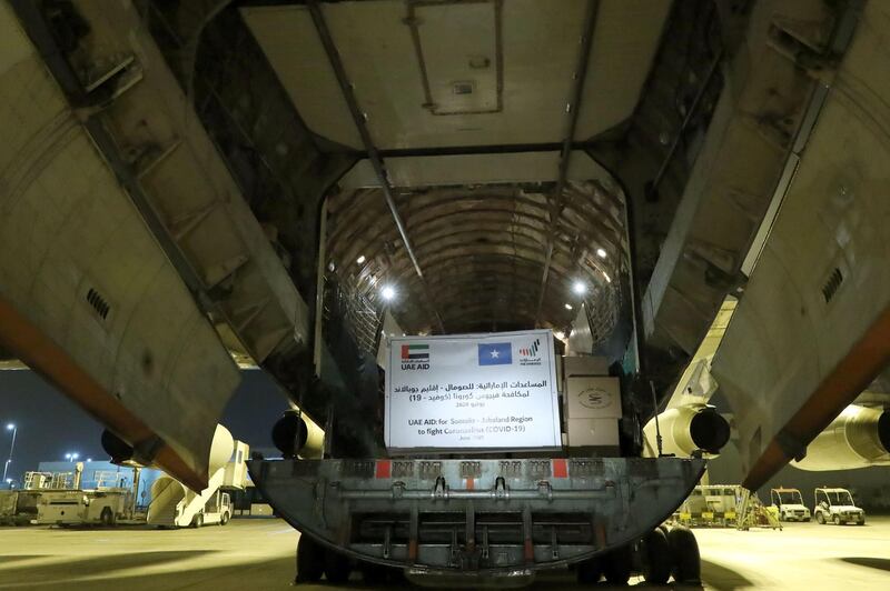 ABU DHABI, 24th June, 2020 (WAM) -- The UAE today sent an aid plane carrying 7 metric tons of medical supplies to Jubaland, Somalia to bolster the country’s efforts to curb the spread of COVID-19. Wam