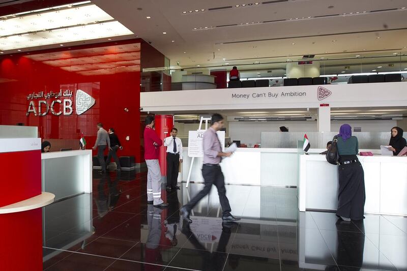 ADCB’s operating expenses rose 10 per cent in the fourth quarter to Dh800 million. Mona Al Marzooqi / The National.