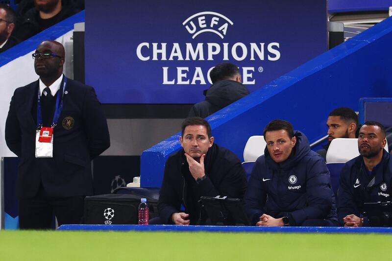 Chelsea caretaker manager Frank Lampard. Getty 