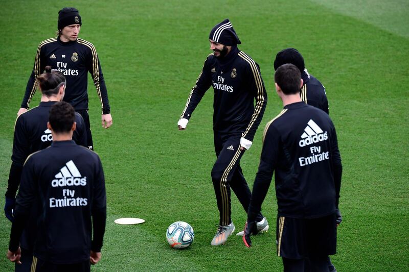 Real Madrid' midfielder Luka Modric controls the ball. AFP