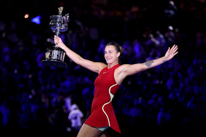 Aryna Sabalenka secured back-to-back titles at Melbourne Park. Getty Images