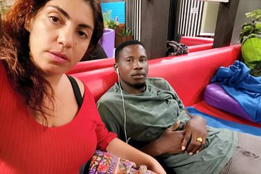 Heba Hashem and Olufemi Adefowoba spent five nights sleeping in Velana International Airport on Male, the Maldivian capital and 100 nights in hotels. They eventually managed to hire a private plane with five other tourists to take them to Colombo, where they caught an Emirates flight home to Dubai. Courtesy: Heba Hashem