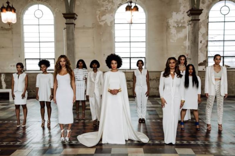Solange Knowles wears Kenzo for her November 2014 wedding to Alan Ferguson. Beyonce / Instagram