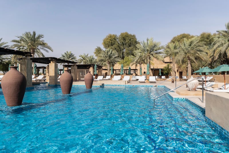 At the heart of the resort is the oasis-like pool


