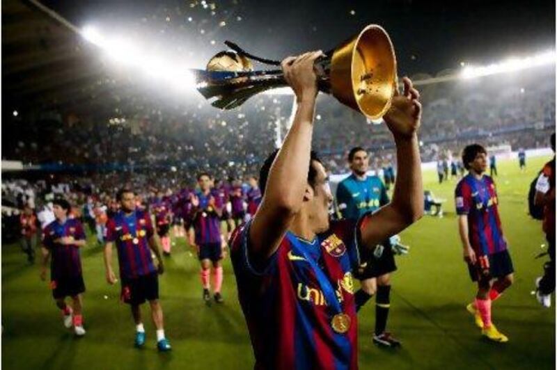 Barcelona lifted the Club World Cup trophy in Abu Dhabi last year, attracting more than 40,000 fans for each of their games.