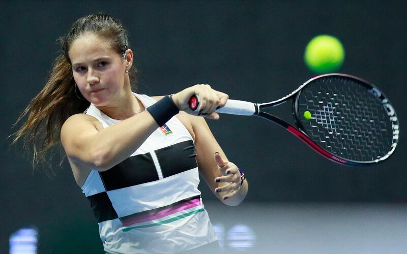 Daria Kasatkina reached the final in Dubai last year before losing to Elina Svitolina. AP Photo