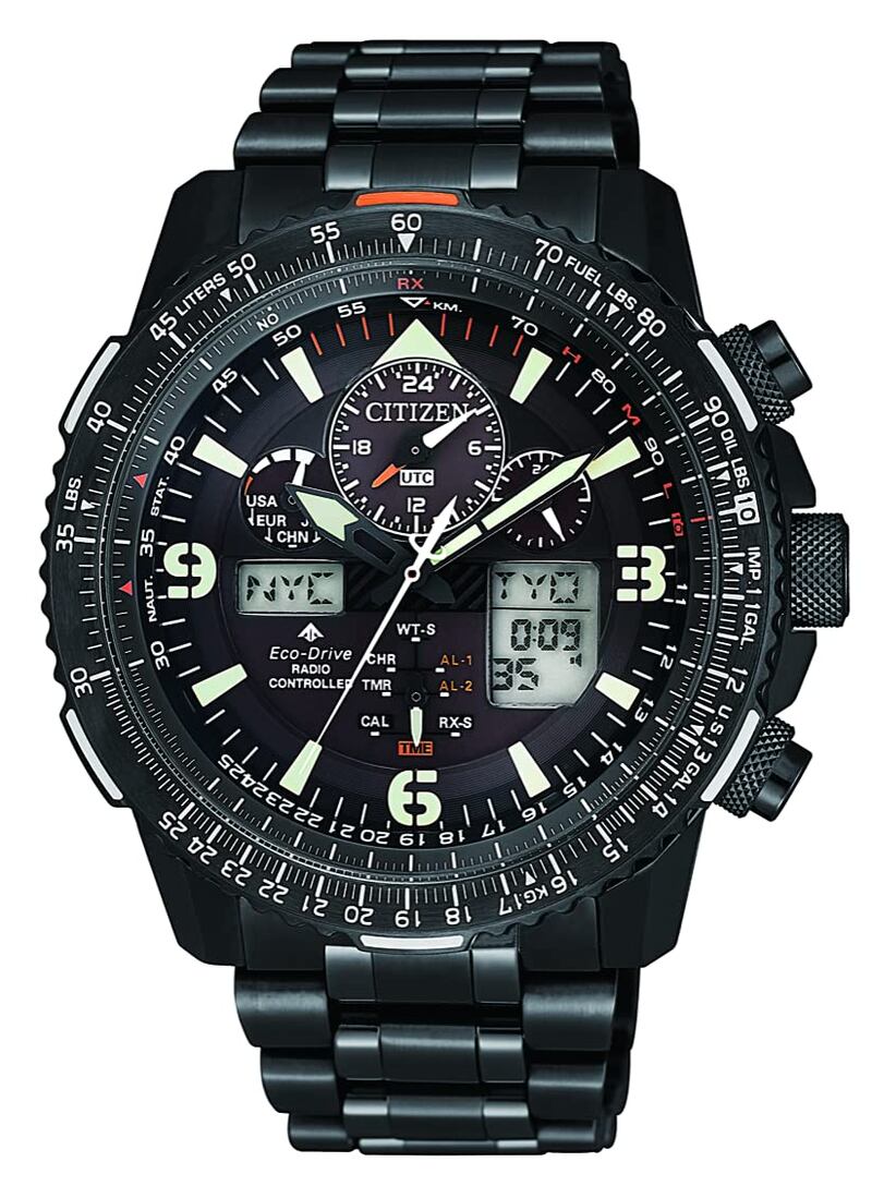 Save up to 59 per cent on the Citizen men’s solar-powered watch with an analog and digital display.