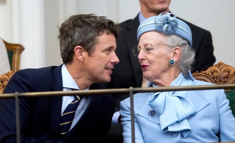 Queen Margrethe  and Crown Prince Frederik attend the opening session of the Danish Parliament in Copenhagen in 2014. EPA