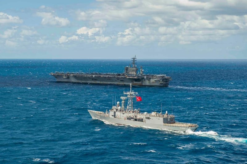 USS Dwight D. Eisenhower Conducts Passing Exercise with Turkish Navy