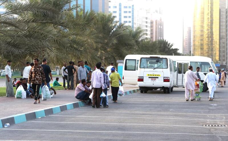 Private cars illegally ferry passengers between locations in Abu Dhabi every day. Fares are less than licensed taxis. Fatima Al Marzooqi / The National