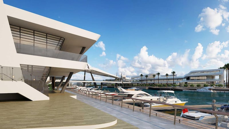 Al Qana - Marina and docks. Courtesy Department of Urban Planning and Municipalities and Al Barakah International Investment 