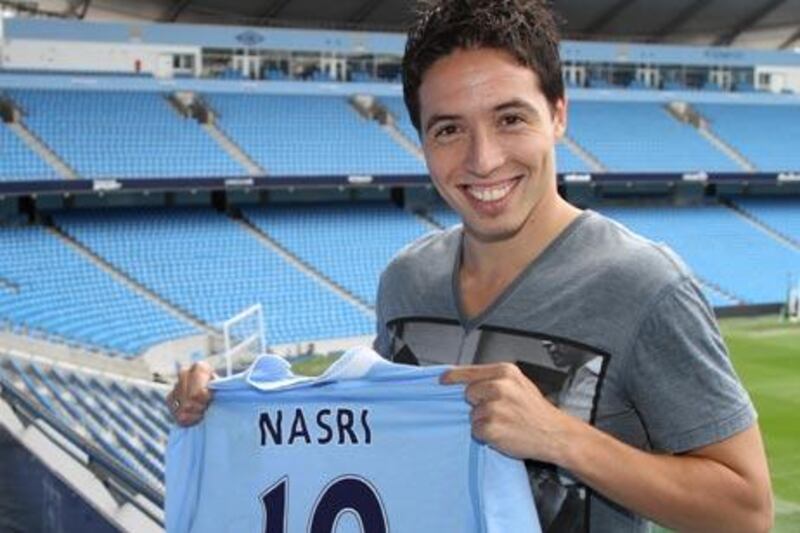 Samir Nasri, pictured, signed for Manchester City, putting Shaun Wright-Phillips place in the squad under threat.