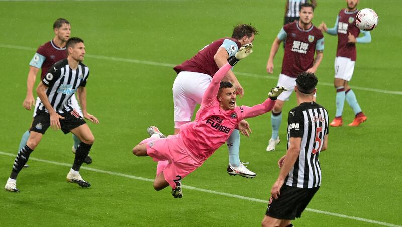 NEWCASTLE RATINGS: Karl Darlow - 6: Made superb start to season, in for the injured Martin Dubravka and made a couple of important saves here. But he dropped the ball under no pressure just after break and was relieved to see the ball fall to a black and white shirt. A few other shaky moments on crosses. AFP