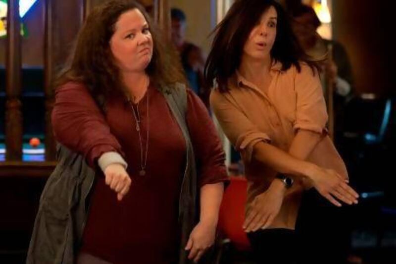 Melissa McCarthy and Sandra Bullock play mismatched police partners in The Heat. Courtesy Twentieth Century Fox