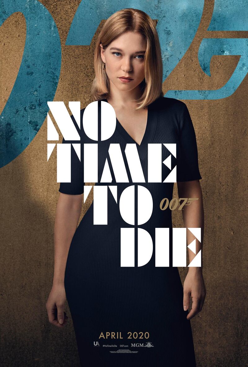 No Time To Die poster featuring Lea Seydoux. Courtesy MGM