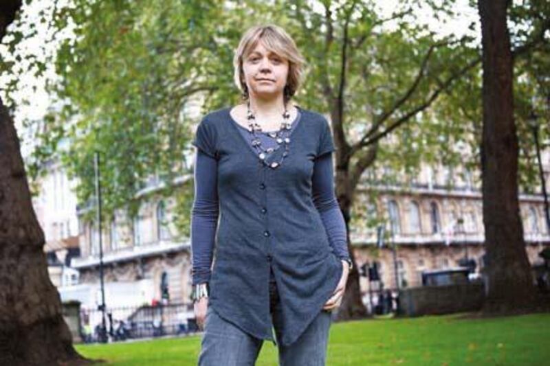 London -- October 18, 2010 -- Charity worker Rachel Bentley, who has been working with orphans in Burma for Children on the Edge, pictured near Victoria station in central London. (Matt Crossick/ The National)