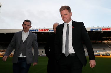 Soccer Football - Newcastle United - Eddie Howe Press Conference - St James' Park, Newcastle, Britain - November 10, 2021 Newcastle manger Eddie Howe walks on the pitch during the presentation Action Images via Reuters / Lee Smith