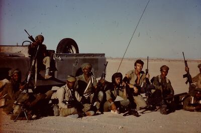 <p>Ranulph Fiennes fighting the Marxist terrorists 1968 - 1970. He&nbsp;received the Sultans Bravery Medal from HM The Queen.</p>
