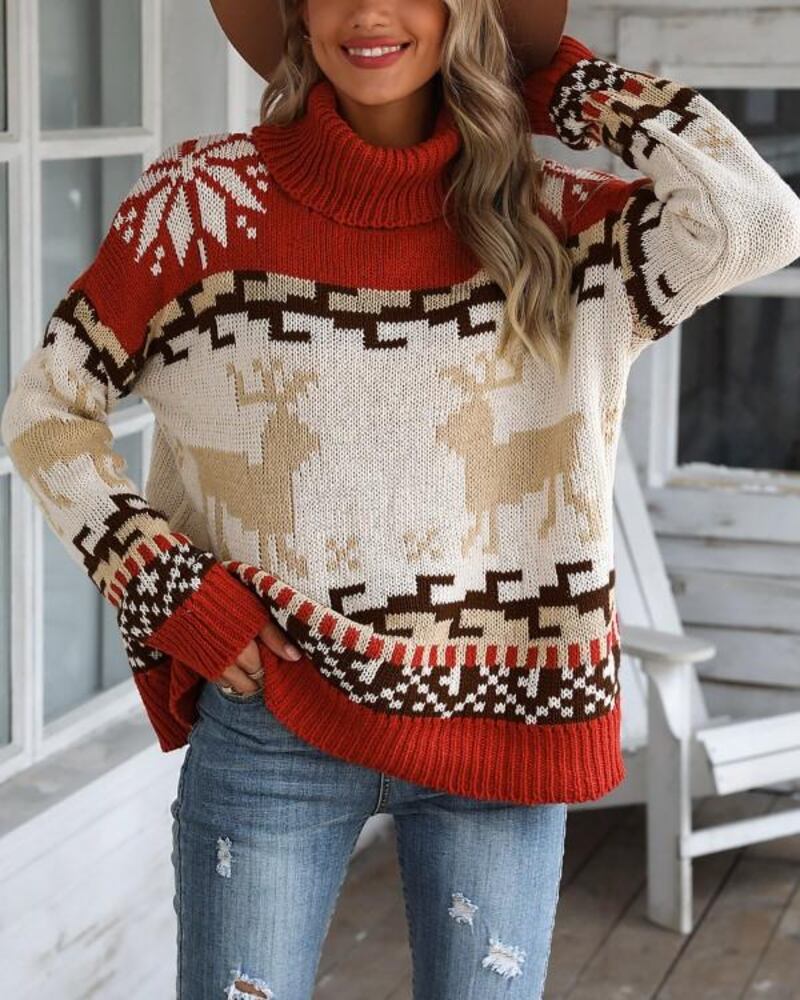 Reindeer jumper, Dh97, Chic ME at chicme.com.