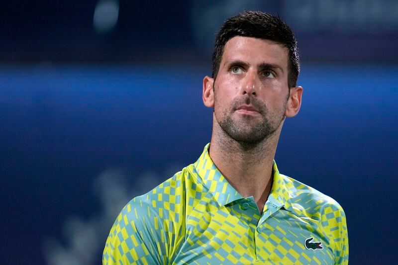 Novak Djokovic was forced to miss the 2022 US Open due his Covid-19 vaccine status. AP Photo