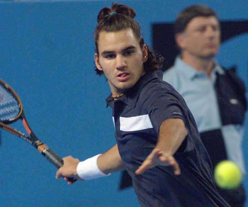 Roger Federer in Marseille on 2000. AFP