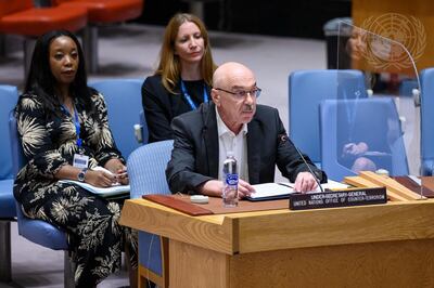 Vladimir Voronkov, UN counter-terrorism chief, briefs the Security Council on threats to international peace and security. Photo: UN