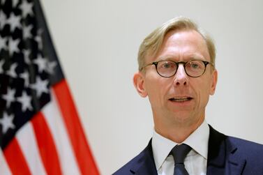 Brian Hook expressed particular concern about the lifting of a UN arms embargo and other sanctions on Iran in October. Reuters