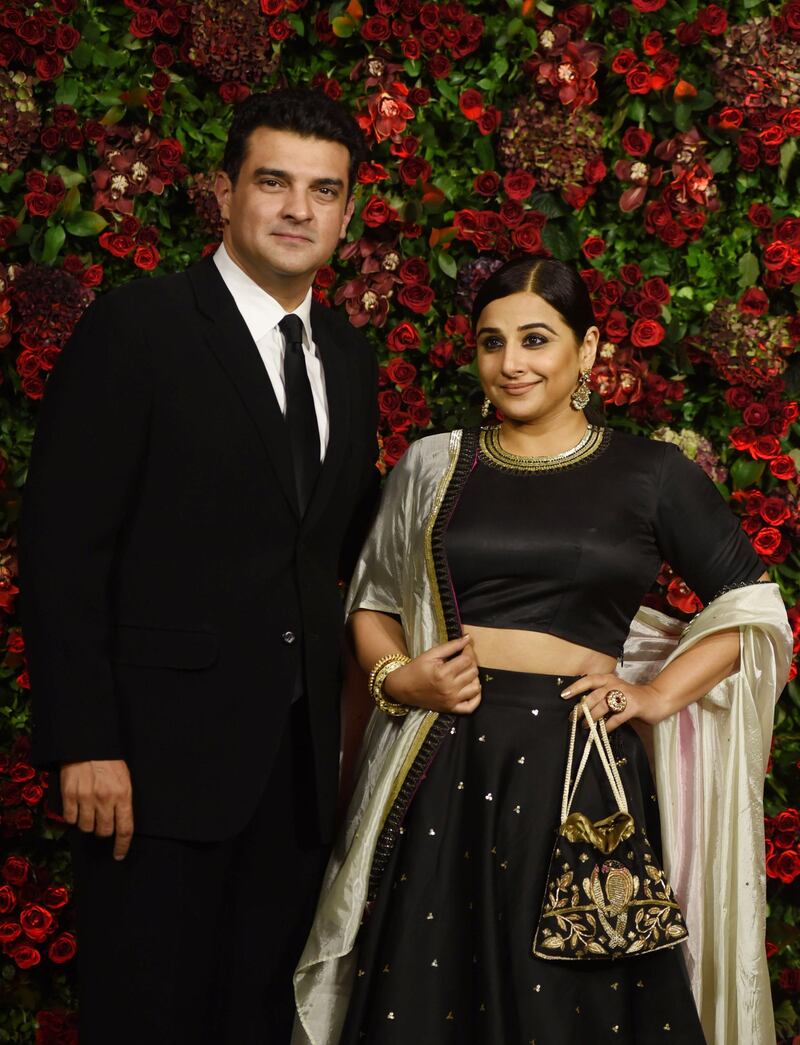 Vidya Balan and husband Siddharth Roy Kapur. AFP