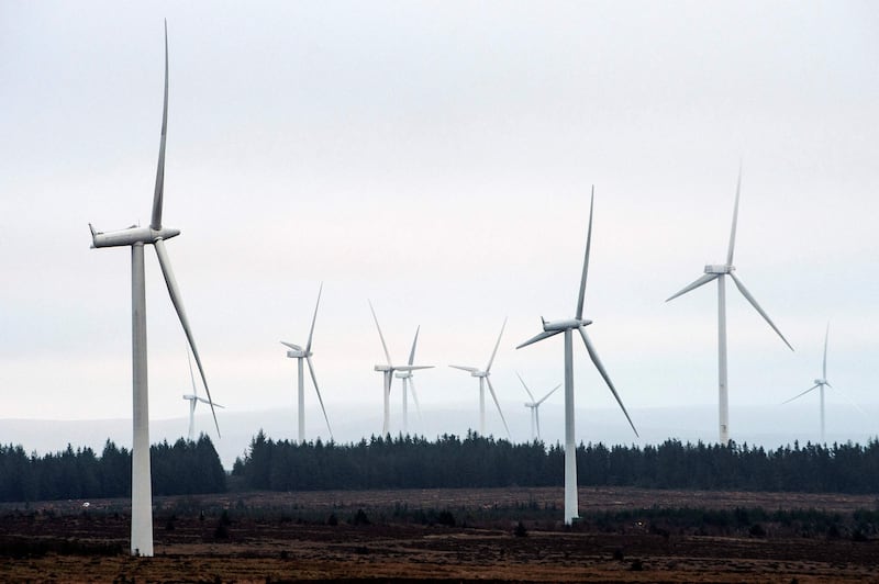 Wind turbines operated by ScottishPower Renewables seen at Whitelee Onshore Windfarm on Eaglesham Moor, south-west of Glasgow. AFP