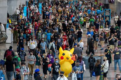 New York Comic Con made a return after being cancelled last year owing to the pandemic. Charles Sykes / Invision / AP