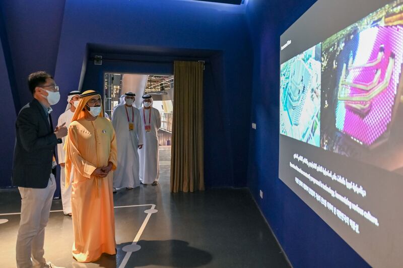Sheikh Mohammed bin Rashid, Vice President and Ruler of Dubai, toured the pavilions of South Korea and Brazil at Expo 2020 Dubai on Wednesday. All photos: Wam
