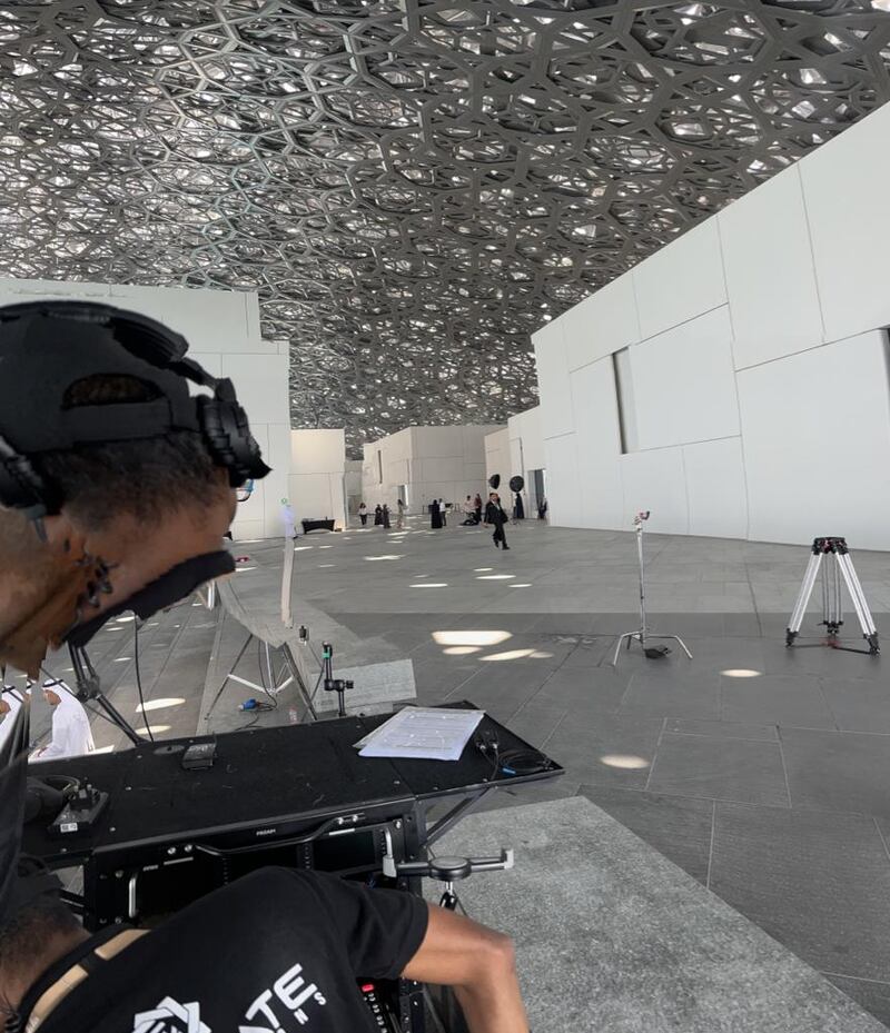 Landmarks such as Louvre Abu Dhabi feature in the film