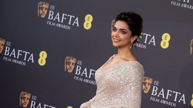 Deepika Padukone was one of the presenters at Bafta Awards, for which she wore a sari by Indian designer Sabyasachi. Getty Images