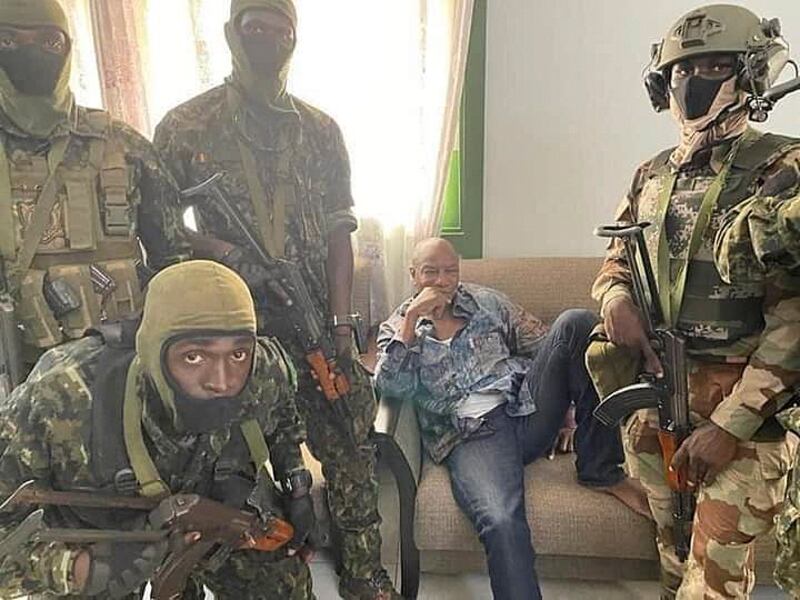 Soldiers in Guinea say President Alpha Conde has been detained by soldiers in the capital Conakry. EPA
