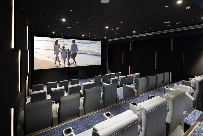 Child-friendly facilities include a 36-seater cinema.