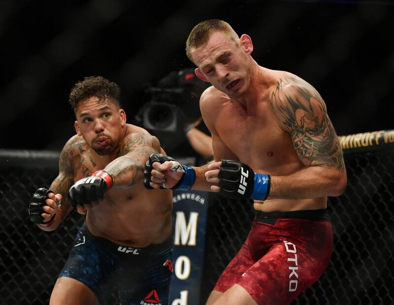 Krzysztof Jotko fights Eryk Anders during UFC on ESPN at VyStar Veterans Memorial Arena. Jasen Vinlove / USA TODAY Sports / Reuters