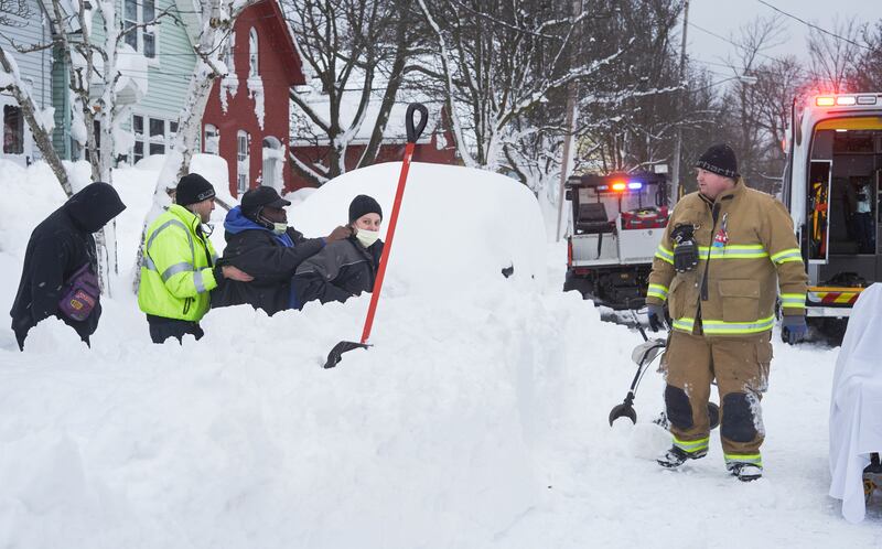 Emergency crews in Buffalo were inundated with calls. EPA