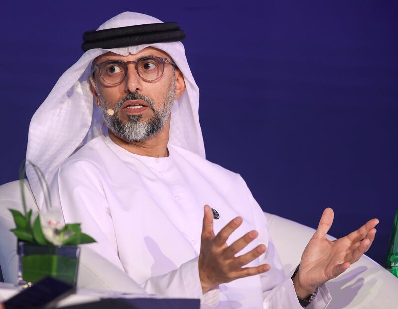 Suhail Al Mazrouei, UAE's Minister of Energy and Infrastructure, said producers have a responsibility to provide the energy transition with enough hydrocarbon resources. Victor Besa / The National