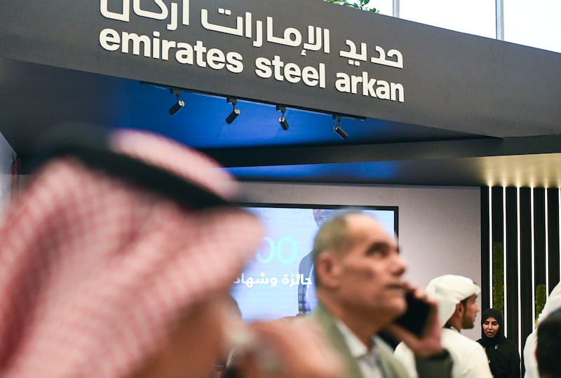 Emirates Steel Arkan supplies products to the manufacturing and construction sectors in the UAE and more than 70 international markets. Khushnum Bhandari / The National