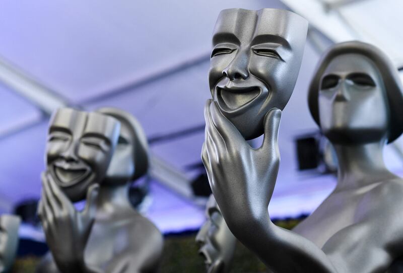 The Sag Awards take place at the Barker Hangar in Santa Monica, California, on February 27, 2022. AFP