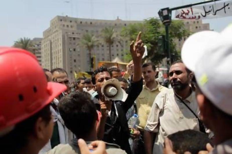 Opponents of Egypt's ousted Islamist president Mohammed Morsi gather in Cairo’s Tahrir Square.