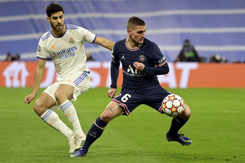 Marco Verratti - 6: Helped dictate midfield along with Messi in first half but, like all his teammates, completely lost control of game in second. AFP