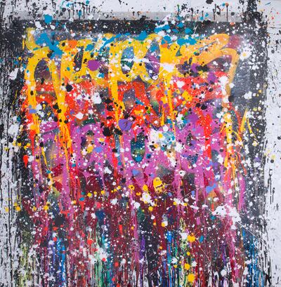 'Bastille Day', 2021, by JonOne, on show at Jossa by Alserkal.