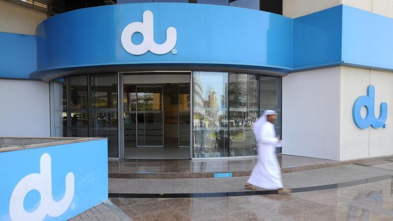 Founded in 2005 as the UAE’s second licensed telecommunications provider, du is 50.12 per cent owned by Emirates Investment Authority. Charles Crowell for The National