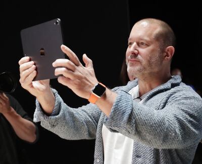 epa07678827 (FILE) - Apple Chief Design Officer Jony Ive at the end of the keynote address at the Apple World Wide Developers Conference at the McEnery Convention Center in San Jose, California, USA, 03 June 2019 (reissued 28 June 2019).  Jony Ive announced that he will leave Apple by the end of the year to create a design company, LoveFrom.  EPA/MONICA DAVEY