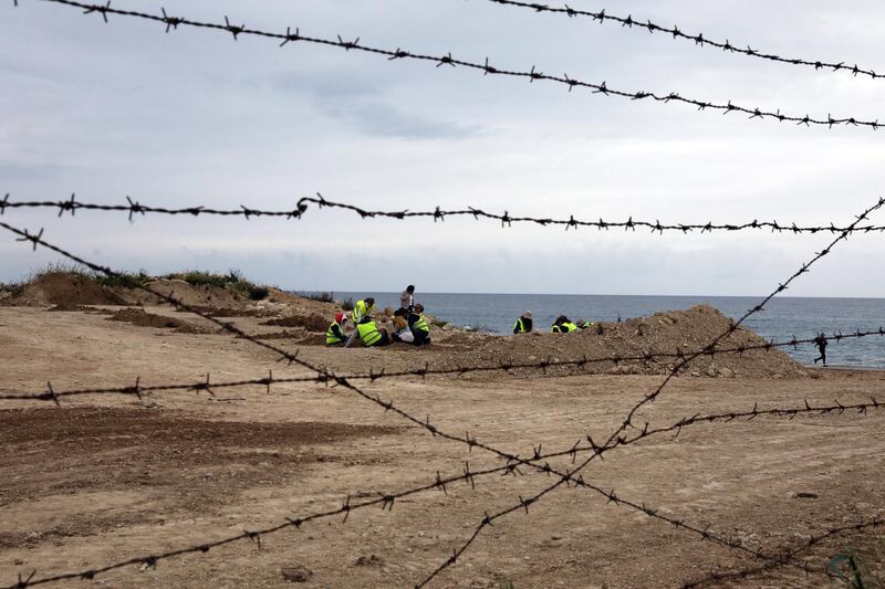 Missing persons investigators in Cyprus at work following information received from sources about the presence of 20 or more Greek Cypriots missing since 1974 in the area of Turkish occupied Lapithos. EPA