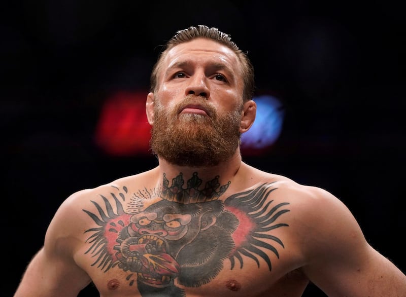FILE PHOTO: MMA Mixed Martial Arts - UFC 246 - Welterweight - Conor McGregor v Donald Cerrone - T-Mobile Arena, Las Vegas, United States - January 18, 2020  Conor McGregor before his fight against Donald Cerrone  REUTERS/Mike Blake/File Photo
