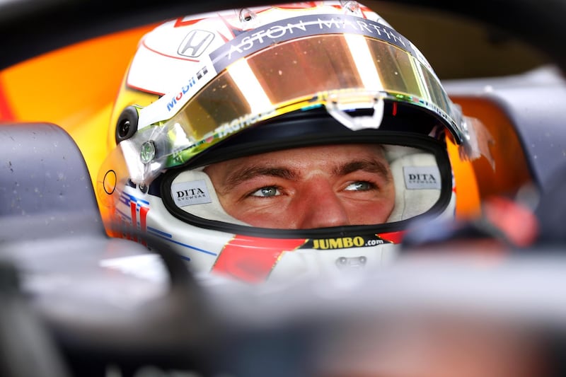 ABU DHABI, UNITED ARAB EMIRATES - DECEMBER 03: Max Verstappen of Netherlands and Red Bull Racing is seen in the garage during day one of F1 End of Season Testing in Abu Dhabi at Yas Marina Circuit on December 03, 2019 in Abu Dhabi, United Arab Emirates. (Photo by Francois Nel/Getty Images)