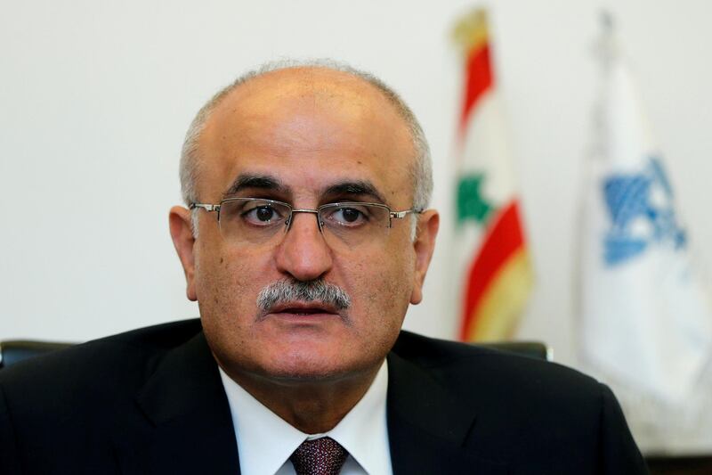 FILE PHOTO: Lebanon's Caretaker Finance Minister Ali Hassan Khalil speaks during a meeting in Beirut, Lebanon June 19, 2018. REUTERS/Mohamed Azakir/File Photo